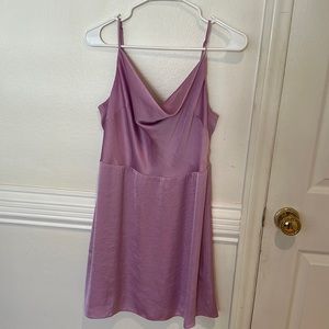 Aritzia Sunday Best Spencer Satin Purple Dress like new
